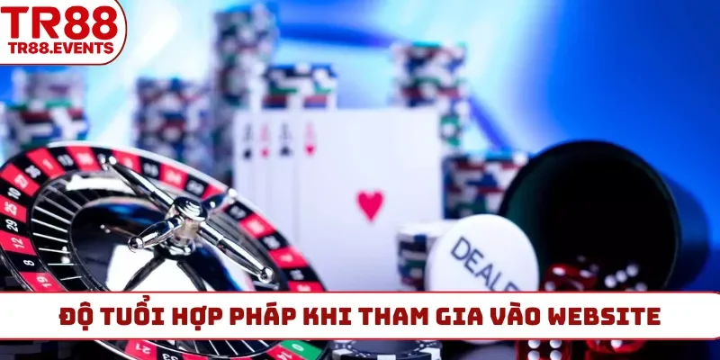 Độ tuổi hợp pháp khi tham gia vào website